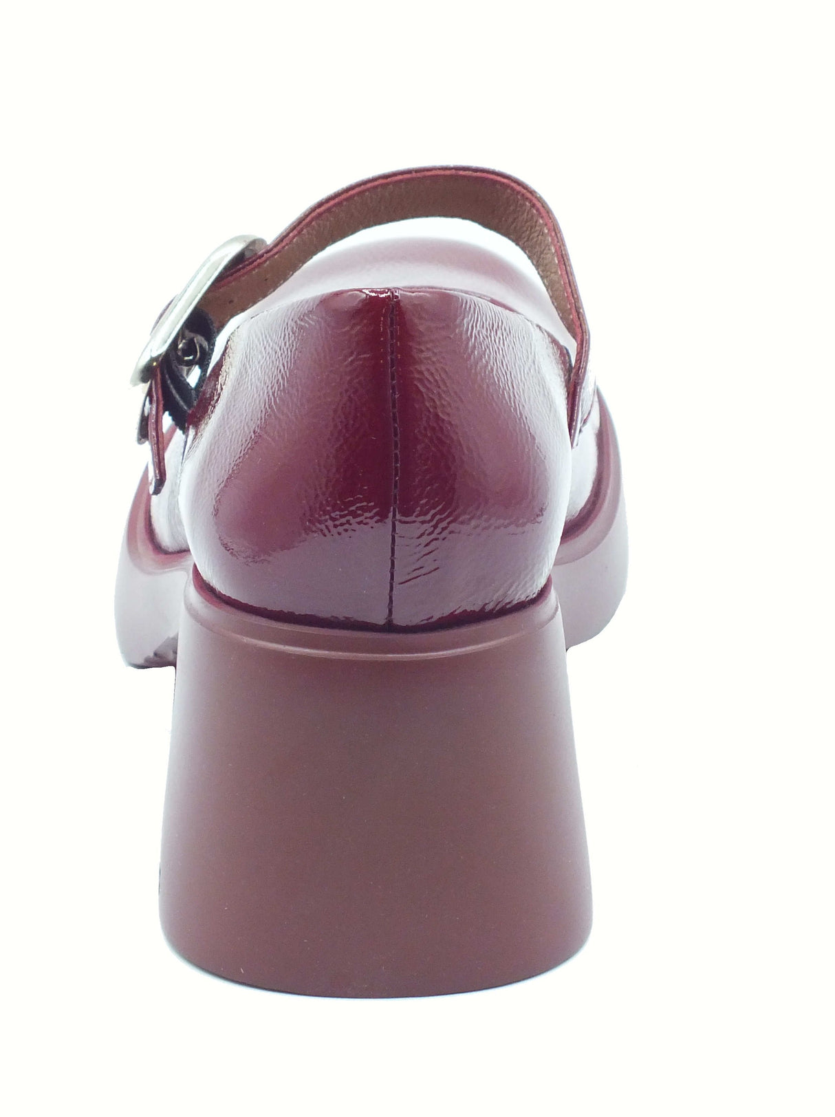 Wonders Wonders H-7122 Flytres Lack Vino Decoltè per Donna in pelle con tacco medio Vino