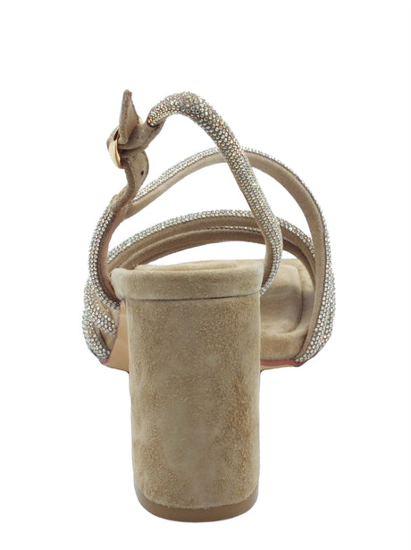 Alma en Pena Alma en Pena Sandali tacco alto Donna V262350 Suede Sand sintetico marrone Sand