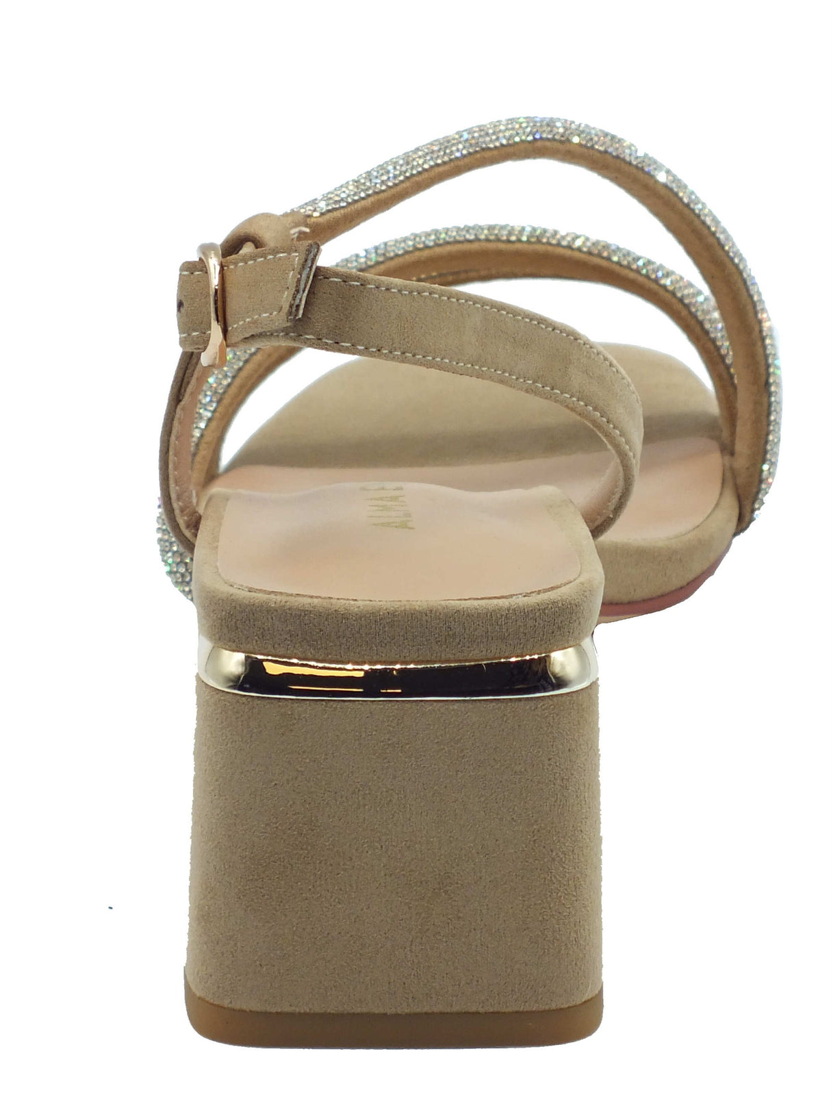 Alma en Pena Alma en Pena Sandali tacco alto Donna V2650206 Siena Sand pelle marrone Sand