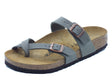 Birkenstock Birkenstock Infradito zeppa bassa Donna 0071071 Mayari Stone pelle verde Stone