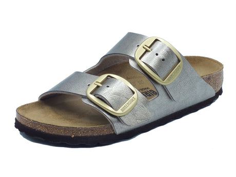 Birkenstock Scarpe Donna - Sandali zeppa bassa Birkenstock 1020882 Arizona Big Buckle Graceful Taupe Taupe