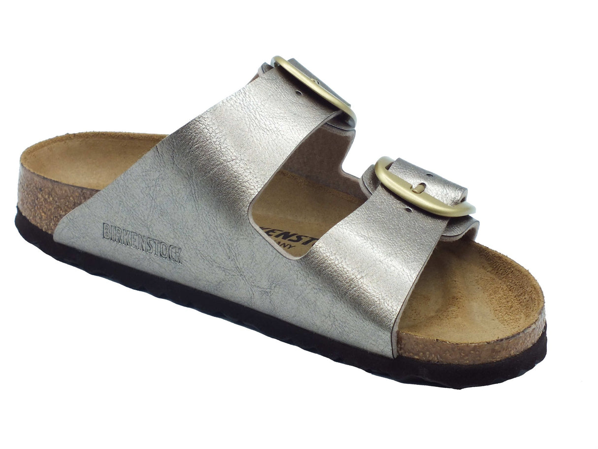 Birkenstock Scarpe Donna - Sandali zeppa bassa Birkenstock 1020882 Arizona Big Buckle Graceful Taupe Taupe
