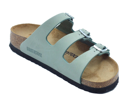 Birkenstock Birkenstock Sandali zeppa bassa Donna 1030319 Florida Fresh Pure Sage pelle verde Sage