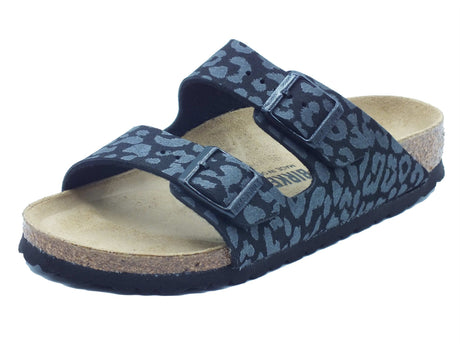 Birkenstock Birkenstock Sandali zeppa bassa Donna 1030563 Arizona BS SYN Leo Black sintetico nero Black