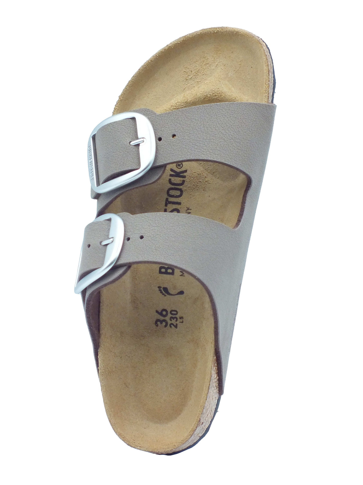 Birkenstock Birkenstock Sandali zeppa bassa Donna 1032081 Arizona Big Buckle Mocca pelle marrone Mocca