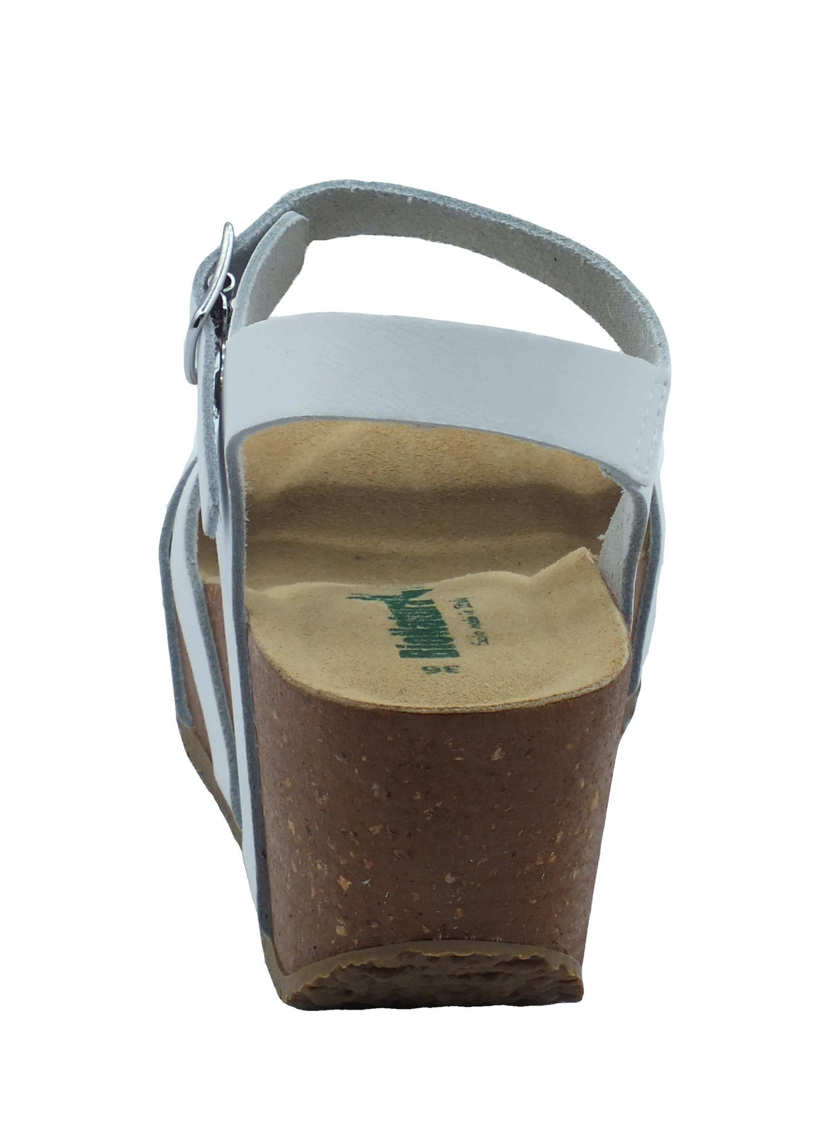 BioNatura BioNatura Sandali zeppa alta Donna 24CAPRI Imb Cast Bianco pelle bianco Bianco