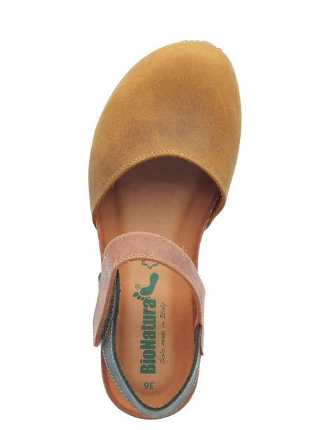 BioNatura BioNatura Sandali zeppa bassa Donna 68C2081 Imb Crazy Horse marrone pelle marrone Marrone