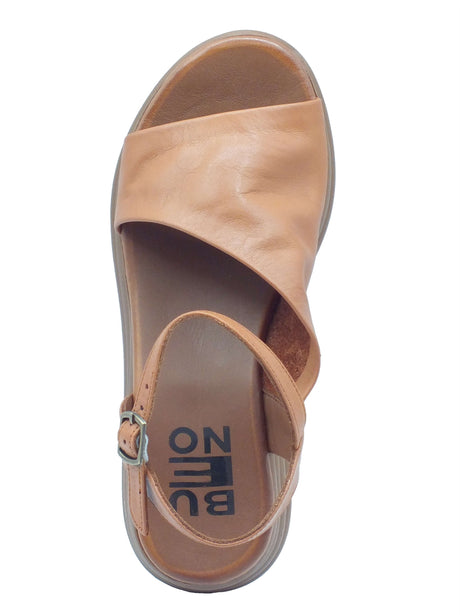 Bueno Bueno Sandali zeppa alta Donna WA2402 Marrone pelle marrone Marrone