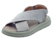 Bueno Bueno Sandali zeppa bassa Donna WA2603 Grigio pelle grigio Grigio