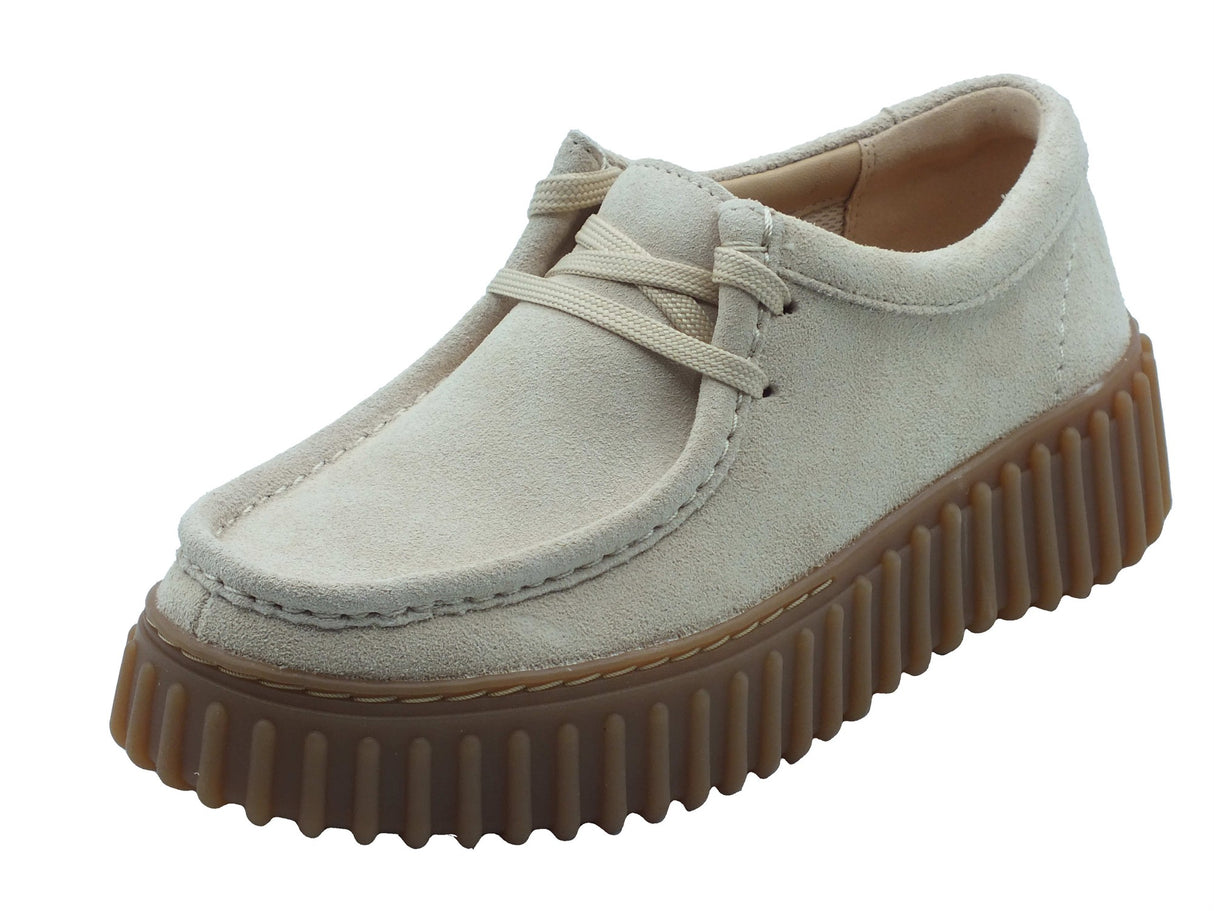 Clarks Clarks Sneakers Donna Torhill Bee Ecru pelle beige Beige