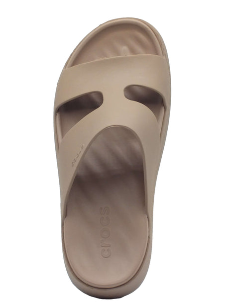 Crocs Crocs Sandali zeppa alta Donna 209409 Getaway platform Brown gomma marrone Brown