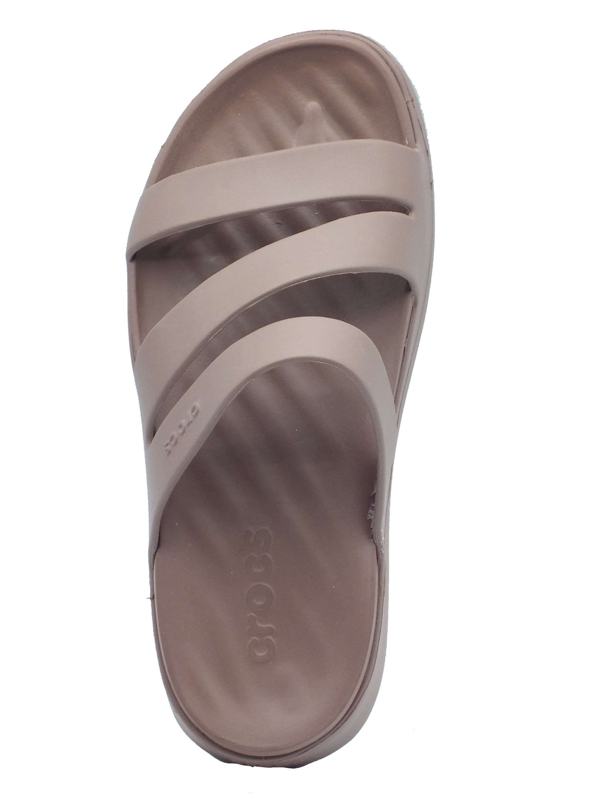 Crocs Crocs Sandali zeppa bassa Donna 209587 Getaway Strappy Marrone gomma marrone Marrone