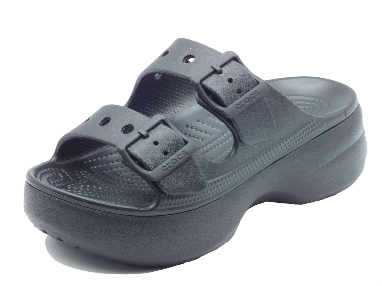 Crocs Crocs Sandali zeppa alta Donna 212880 Saturday Platform Black gomma nero Black