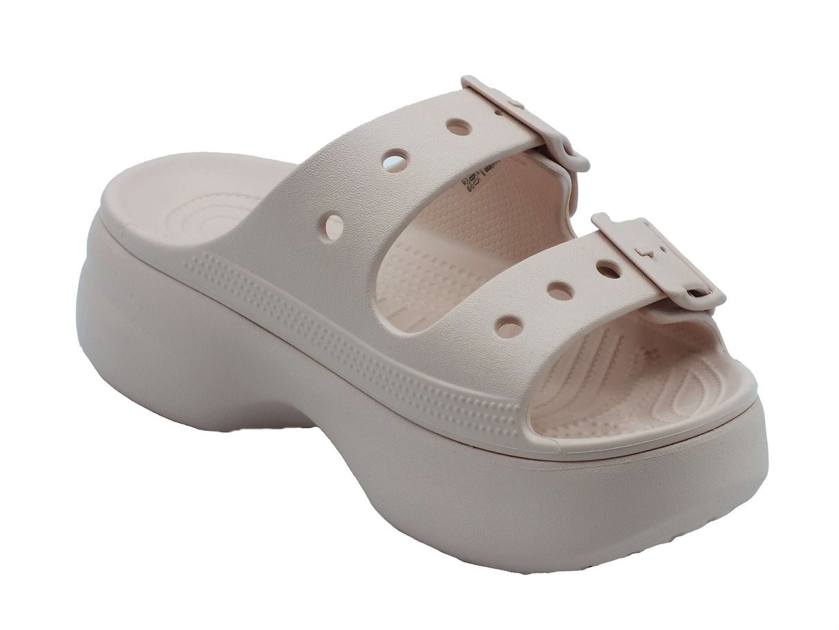Crocs Crocs Sandali zeppa alta Donna 212880 Saturday Platform Rosa gomma rosa Rosa