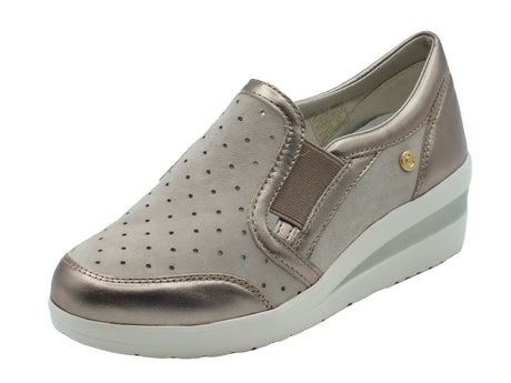 Cinzia Soft Cinzia Soft Mocassini Donna IV119829A Gravel Clay pelle oro Gravel Clay