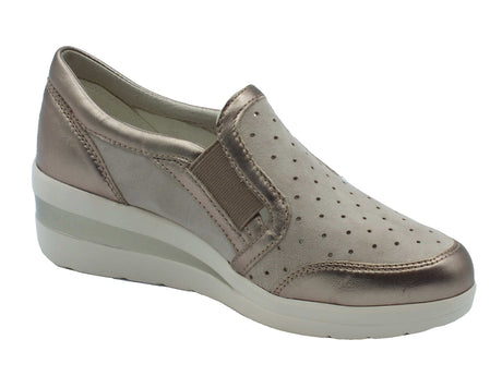 Cinzia Soft Cinzia Soft Mocassini Donna IV119829A Gravel Clay pelle oro Gravel Clay