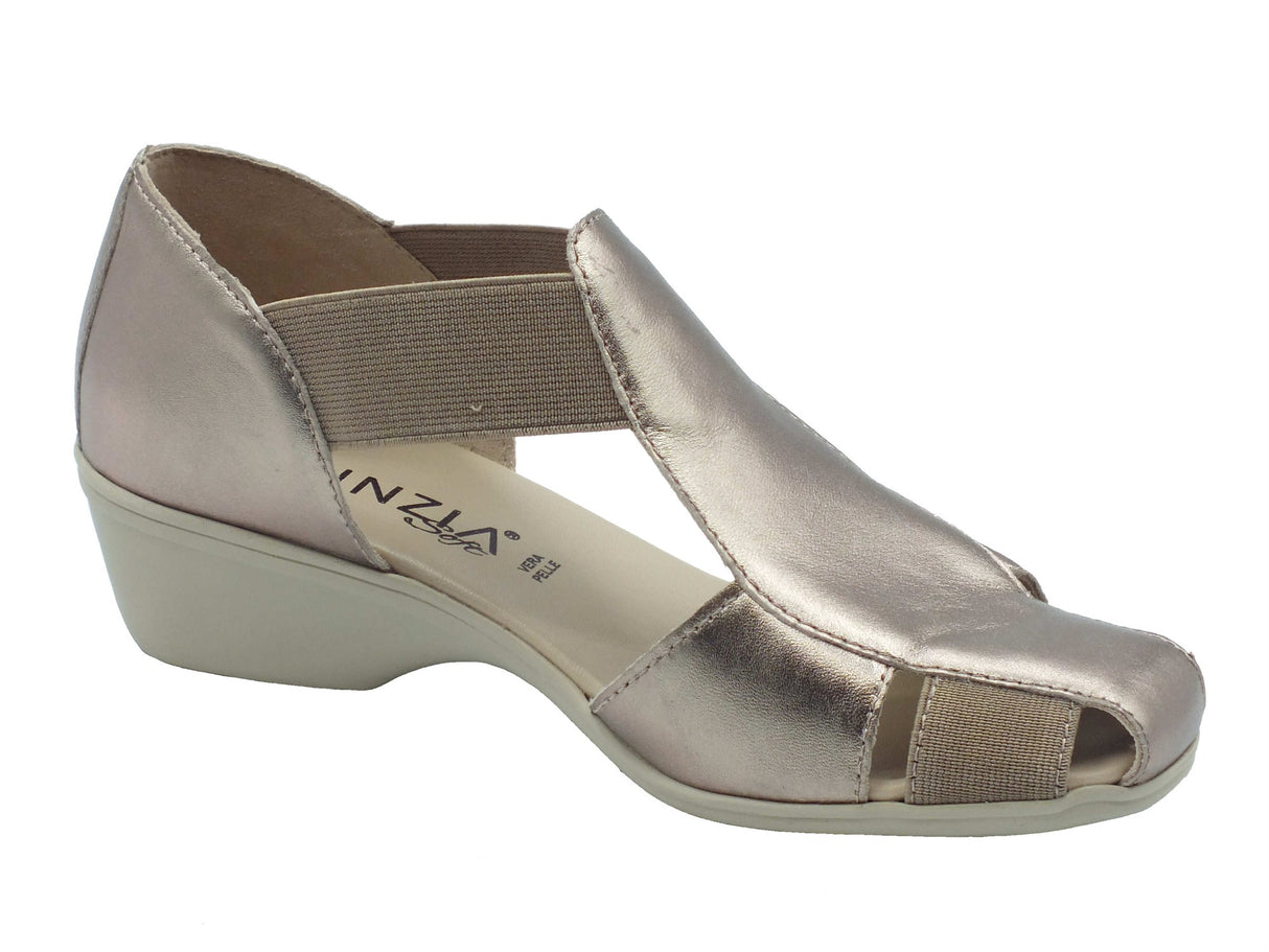 Cinzia Soft Cinzia Soft Mocassini Donna IV3021748S Gravel Sabbia pelle oro Gravel Sabbia