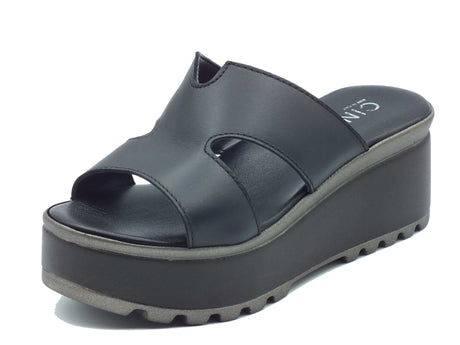Cinzia Soft Cinzia Soft Sandali zeppa alta Donna IAF443226 Nero pelle nero Nero