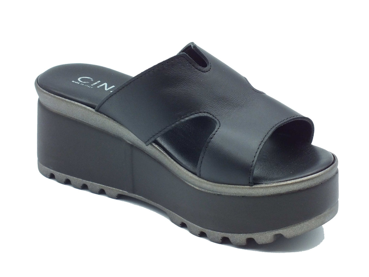 Cinzia Soft Cinzia Soft Sandali zeppa alta Donna IAF443226 Nero pelle nero Nero