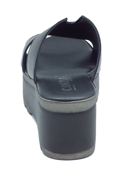 Cinzia Soft Cinzia Soft Sandali zeppa alta Donna IAF443226 Nero pelle nero Nero