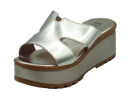Cinzia Soft Cinzia Soft Sandali zeppa alta Donna IAF443226 Platino pelle oro Platino