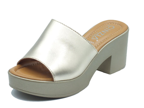 Cinzia Soft Cinzia Soft Sandali tacco alto Donna IAF203174L Platino pelle argento Platino