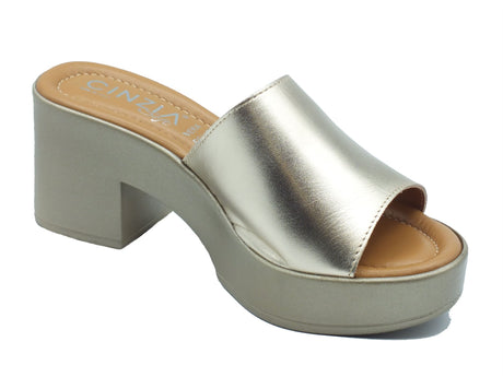 Cinzia Soft Cinzia Soft Sandali tacco alto Donna IAF203174L Platino pelle argento Platino