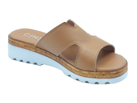 Cinzia Soft Cinzia Soft Sandali zeppa bassa Donna IAF23226 Cuoio pelle marrone Cuoio