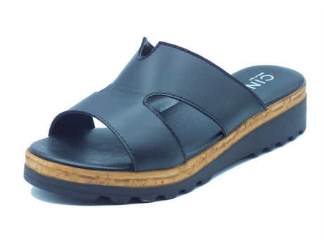 Cinzia Soft Cinzia Soft Sandali zeppa bassa Donna IAF23226 Nero pelle nero Nero