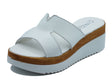 Cinzia Soft Cinzia Soft Sandali zeppa alta Donna IAF343281 Bianco pelle bianco Bianco