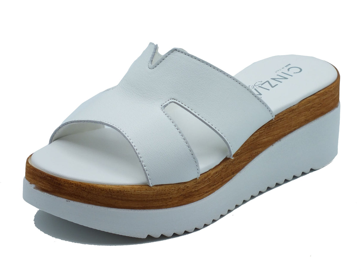 Cinzia Soft Cinzia Soft Sandali zeppa alta Donna IAF343281 Bianco pelle bianco Bianco