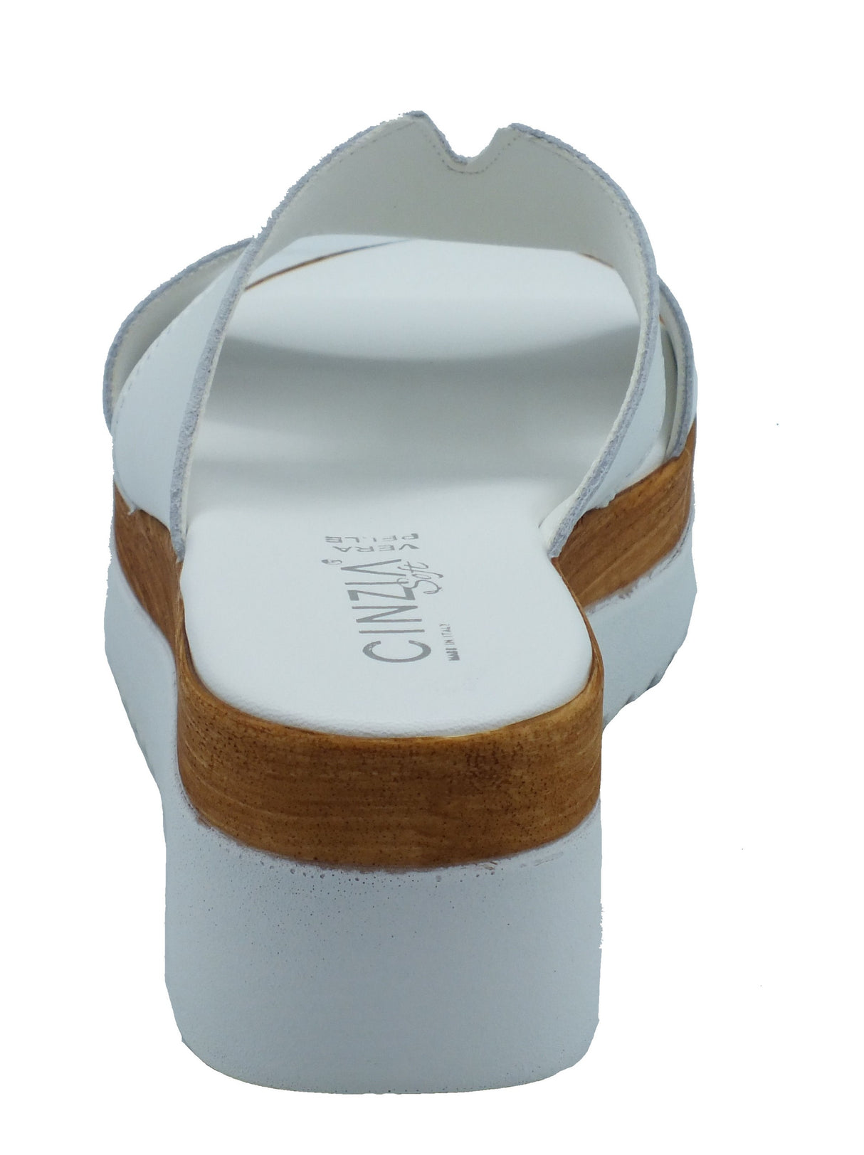 Cinzia Soft Cinzia Soft Sandali zeppa alta Donna IAF343281 Bianco pelle bianco Bianco