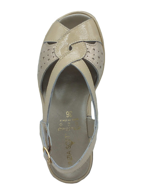 Cinzia Soft Cinzia Soft Sandali zeppa bassa Donna IP1MARY Beige pelle beige Beige
