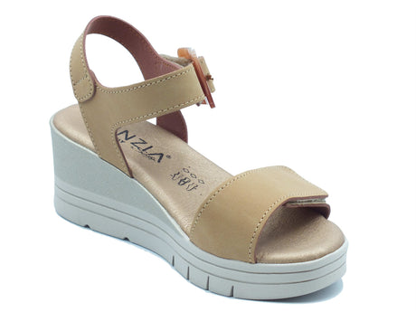Cinzia Soft Cinzia Soft Sandali zeppa alta Donna LF153A Beige pelle marrone Beige