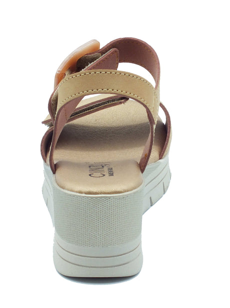 Cinzia Soft Cinzia Soft Sandali zeppa alta Donna LF153A Beige pelle marrone Beige