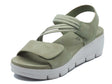 Cinzia Soft Cinzia Soft Sandali zeppa bassa Donna MCS110 Lt Khaki pelle verde Lt Khaki