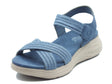 Cinzia Soft Cinzia Soft Sandali zeppa bassa Donna MCS114 Denim pelle blu Denim