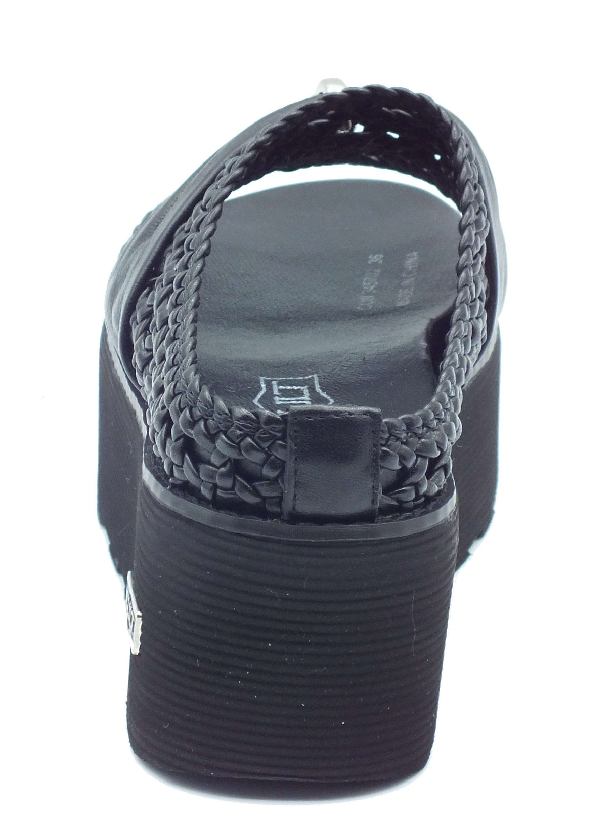 CULT CULT Sandali zeppa alta Donna CLW345702 Nancy Black pelle nero Black