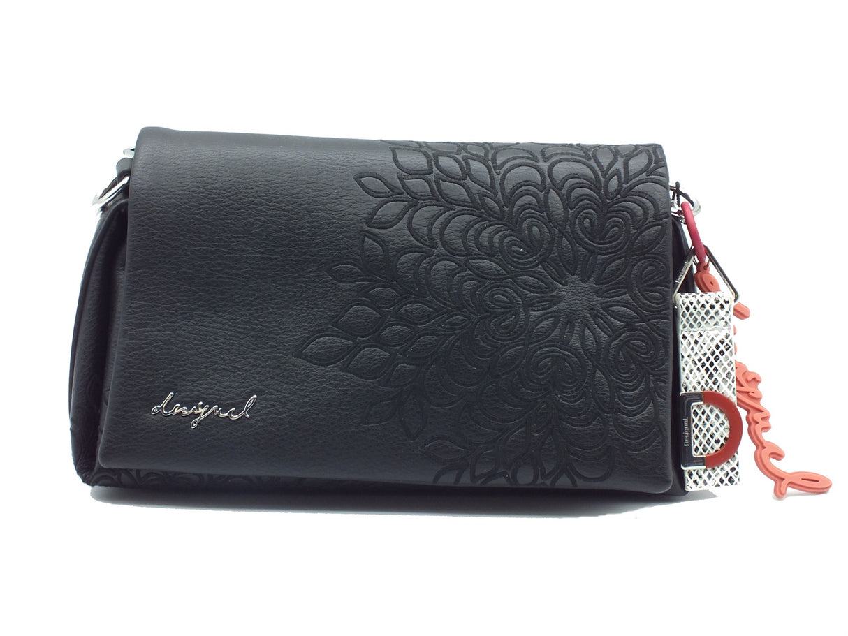 Desigual Desigual Borse Donna 25WAXPBD Sierra Naron Medium Flap pelle nero Sierra