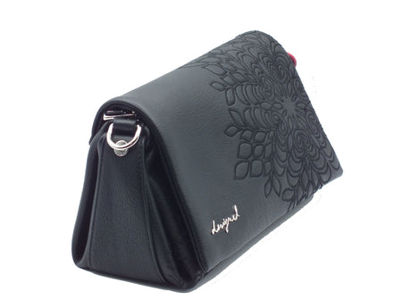 Desigual Desigual Borse Donna 25WAXPBD Sierra Naron Medium Flap pelle nero Sierra