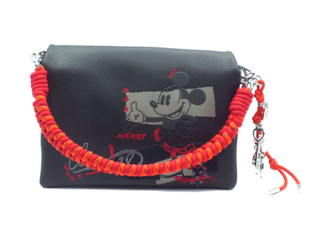 Desigual Desigual Borse Donna 25WAXP19 Mickey Rock Dortmund Flap pelle nero Black
