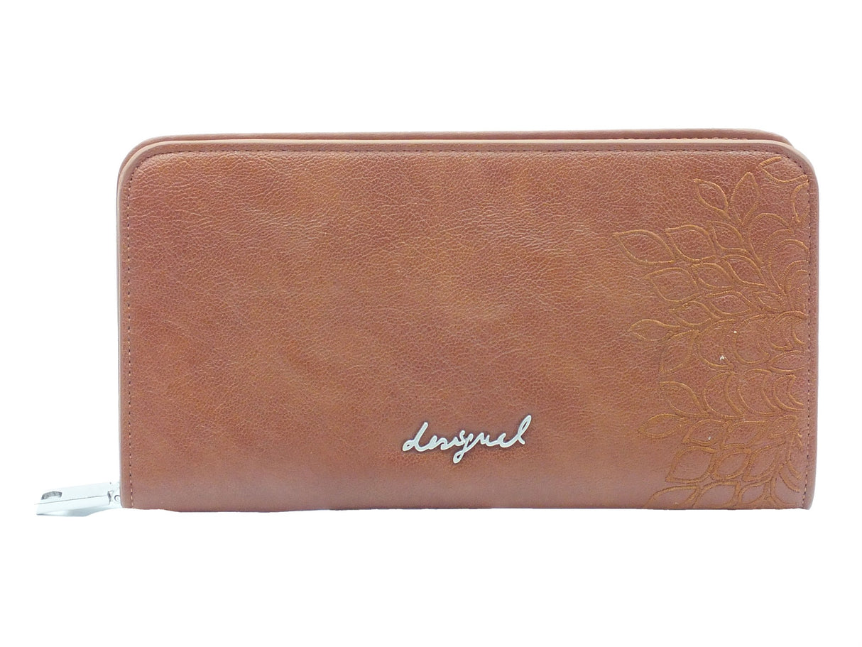 Desigual Desigual Portafogli Donna 26SAYP21 Mone Sierra Camel Fiona pelle marrone Camel
