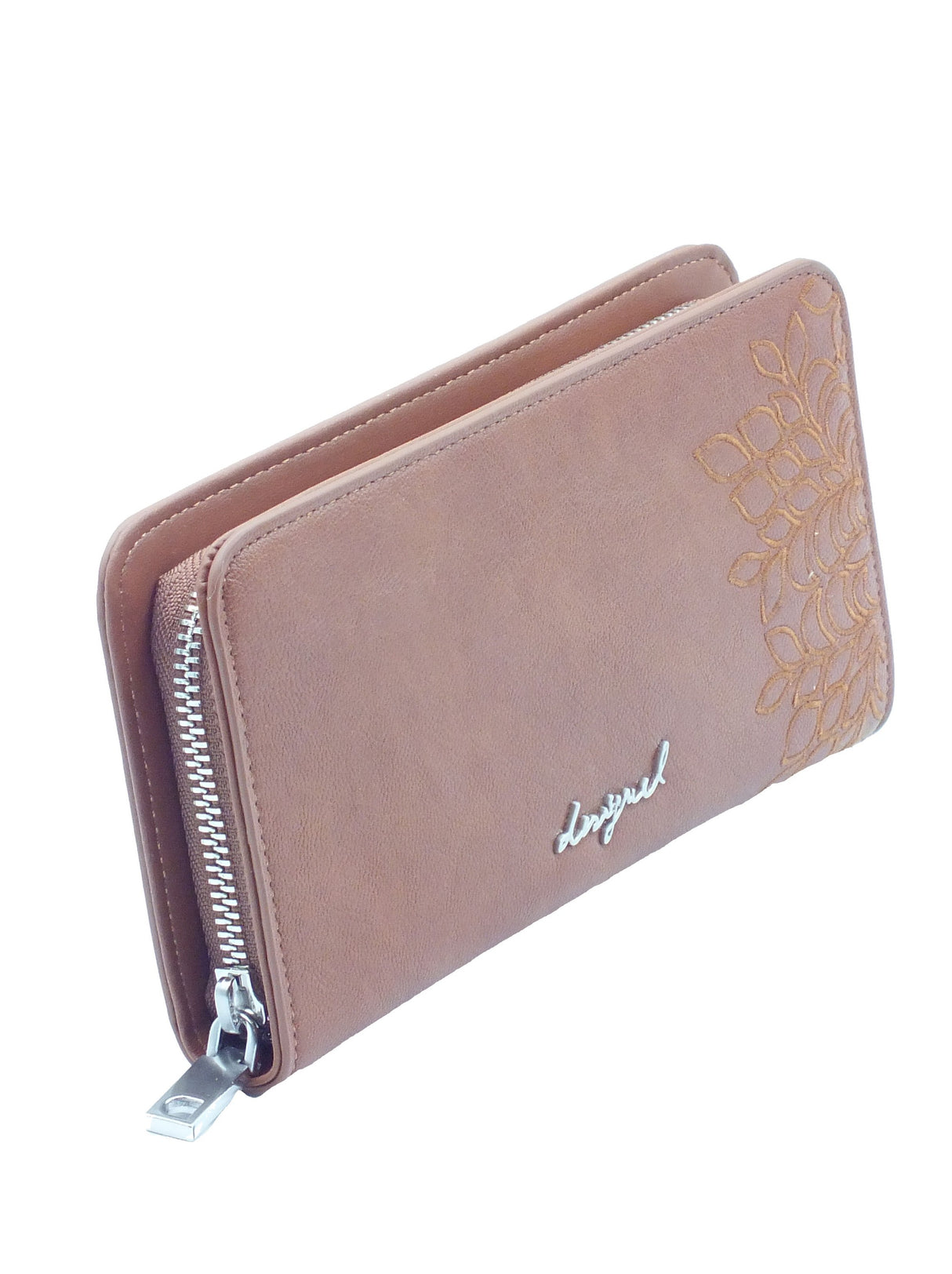 Desigual Desigual Portafogli Donna 26SAYP21 Mone Sierra Camel Fiona pelle marrone Camel