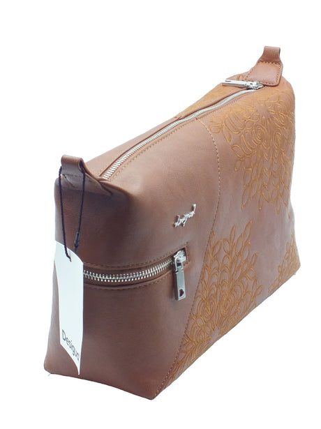 Desigual Desigual Borse Donna 26SAXPB6 Camel Huntington pelle marrone Camel