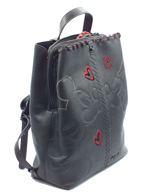 Desigual Desigual Borse Donna 26SAKP43 Mickey Pu Sumy pelle nero Black