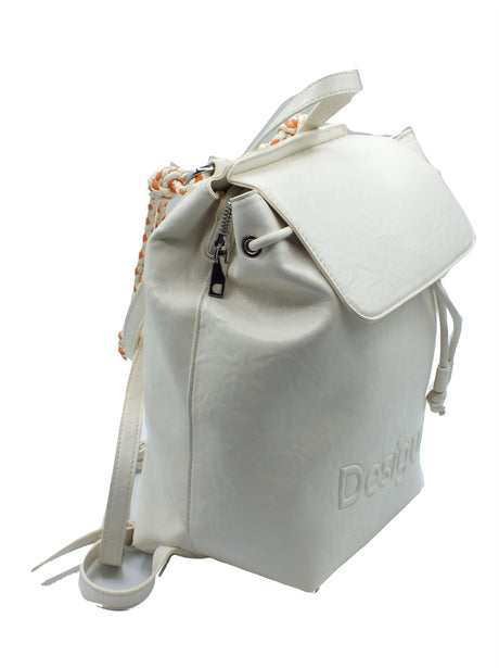 Desigual Desigual Borse Donna 26SAKP18 Logo Luena Mini Ecru pelle bianco Ecru