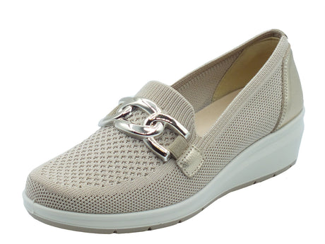 ENVAL Soft ENVAL Soft Mocassini Donna 1251922 T.Recy Cream Plat sintetico beige Cream Plat