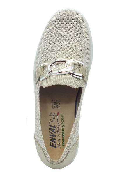 ENVAL Soft ENVAL Soft Mocassini Donna 1251922 T.Recy Cream Plat sintetico beige Cream Plat