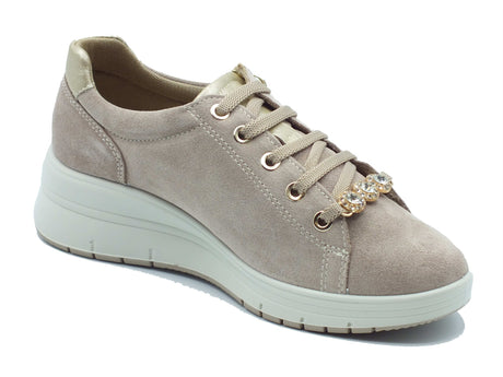 ENVAL Soft ENVAL Soft Sneakers confort Donna 1258044 Scam. Visone pelle beige Visone
