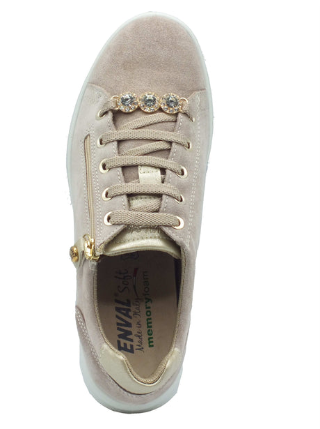 ENVAL Soft ENVAL Soft Sneakers confort Donna 1258044 Scam. Visone pelle beige Visone